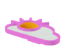 sunny egg mold pink