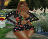 TENUE NOIR A FLEUR