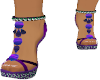 Purple crystal high heel