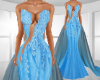 Blue Gown Ombre Train