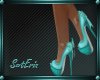 !E! Dotted Teal Stiletto