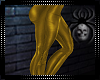 Gold Leather Pants M