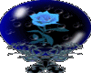 pretty blue rose globe
