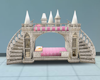princess castle/bed/pose