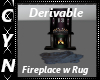 Derivable  FireplacewRug