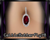 Ruby Oval Belly Ring