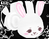 . white bunny earmuffs