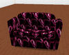 Pink & black sofa