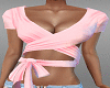 H/Sexy Pink Wrap Top