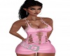 Pinned Punk Dress-Pink