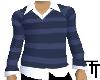 Dark & Light Blue Stripe