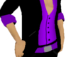 Purple suit black jacket