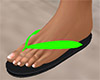 Green Flip Flops (F)