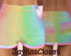 *J* Jean Shorts Rainbow