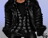 Black checkered fur jack