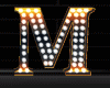M Orng Letter Neon Lamp