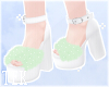 [T] Fluffy Heels green