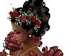 Rose Red Hair Flowers