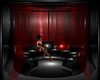 b red burlesque sofa