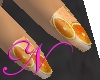 ~N~ Orange Sherbet Nails