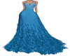 BR Feather Gown Blue