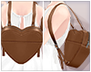 Heart Backpack - brown