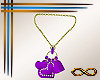 [CFD]Purple Hrts Ncklace