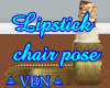 Lipstick chair pose GFB