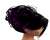 purple & black up do