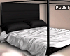 Modern Bed Black White