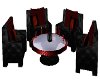 Black/red Lounge suite