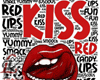 Kiss Lips Red Cutout