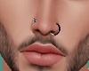 Black nose piercings