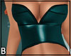 Teal Leather CLub Top