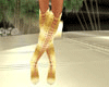 "X" Factor Gold Boots