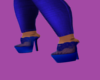 Lace Blue Heels