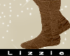 *L* Flat Tall Boot {Brn}