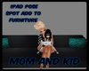 kid playing ipad w/mom