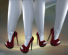 [B]Red pinstripe heels
