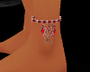 dragon heart anklet ruby