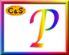 C&S Rainbow Letter P