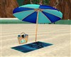 BEACH UMBRELLA/ TOWEL