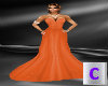 Orange Evening Gown