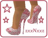 Pink Lace Sparkle Shoes