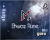 Ehwaz Rune Badge