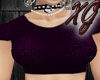 ~XG~Crop Sweater Purple