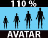 Avatar Resizer 110 %