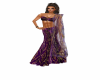 Deep purple sari 