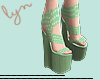 -Lyn-Kawaii Green Shoes