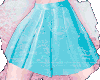 Blue Pleated Skirt e